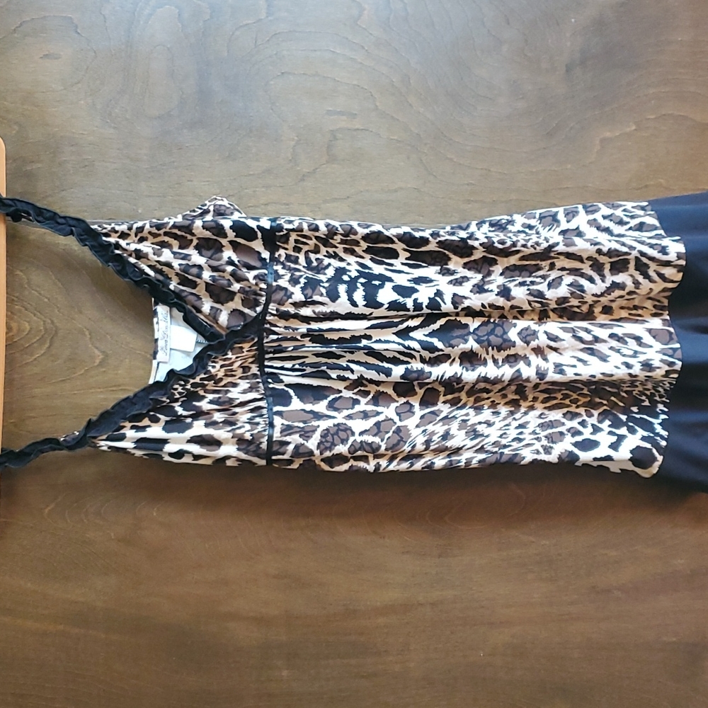 Leopard babydoll dress chemise . Medium